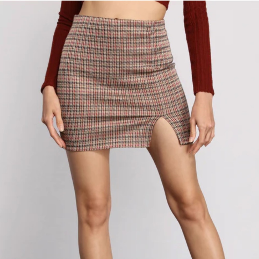 Plaid Mini Skirt
